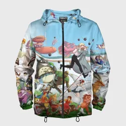 Мужская ветровка 3D Studio Ghibli