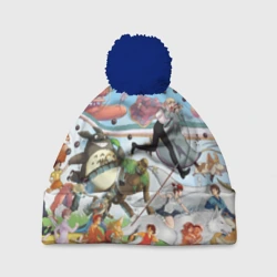 Шапка 3D c помпоном Studio Ghibli