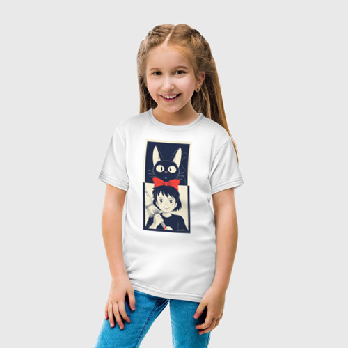 Детская футболка хлопок Ведьмина служба доставки, цвет белый - фото 5