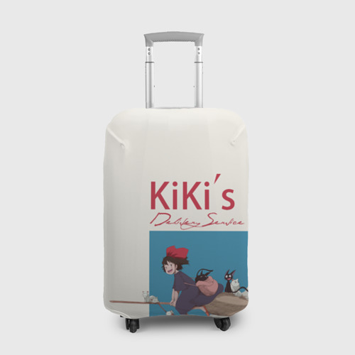 Чехол для чемодана 3D Kiki’s Delivery Service на метле, цвет 3D печать