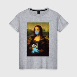 Mona Lisa – Женская футболка хлопок с принтом купить со скидкой в -20%