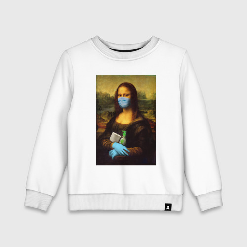 Детский свитшот хлопок Mona Lisa, цвет белый