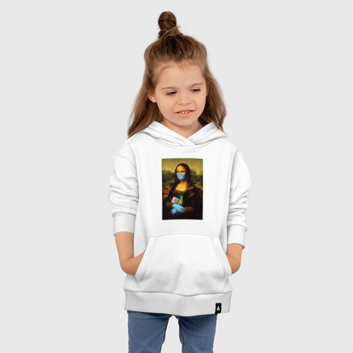 Детская толстовка хлопок Mona Lisa, цвет белый - фото 4