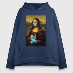 Женское худи Oversize хлопок Mona Lisa