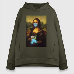 Женское худи Oversize хлопок Mona Lisa