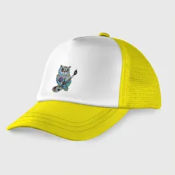 Детская кепка тракер Сова художник