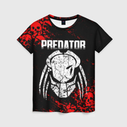 Женская футболка 3D Predator