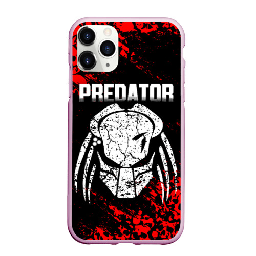 Чехол для iPhone 11 Pro Max матовый Predator, цвет розовый