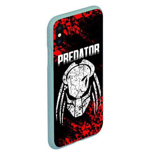 Чехол для iPhone XS Max матовый Predator, цвет мятный - фото 3