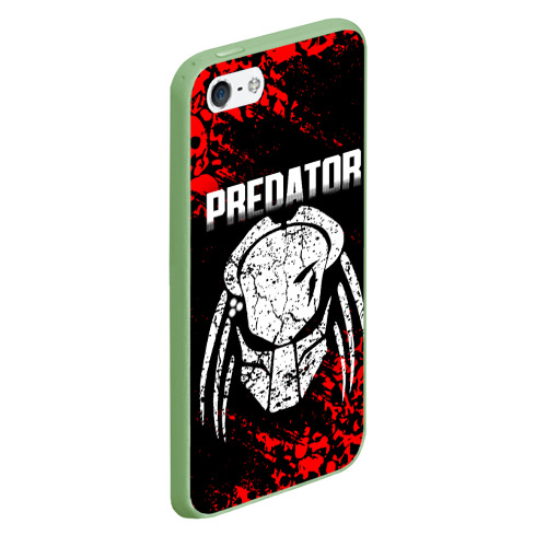 Чехол для iPhone 5/5S матовый Predator, цвет салатовый - фото 3