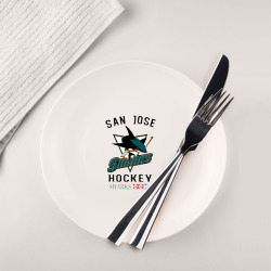 San Jose Sharks – Тарелка с принтом купить