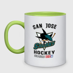 Кружка двухцветная San Jose Sharks