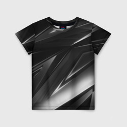 Детская футболка 3D Geometry stripes black & white