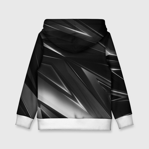 Детская толстовка 3D Geometry stripes black & white - фото 2