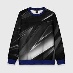 Детский свитшот 3D Geometry stripes black & white