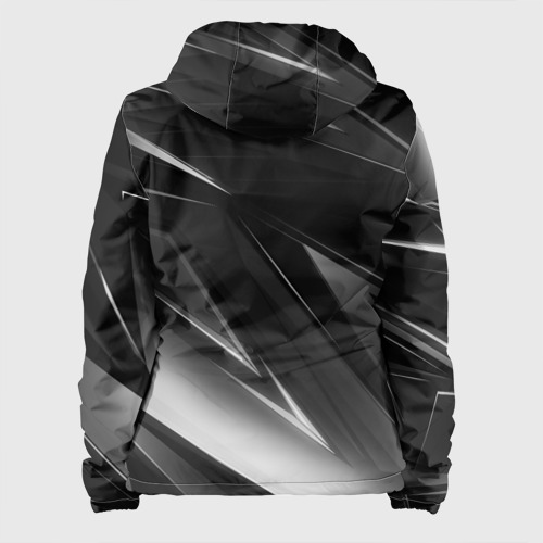 Женская куртка 3D Geometry stripes black & white, цвет белый - фото 2