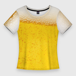 Женская футболка 3D Slim Пиво