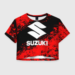 Женская футболка Crop-top 3D Suzuki 1