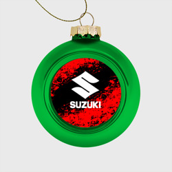 Стеклянный ёлочный шар Suzuki 1