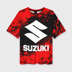 Женская футболка oversize 3D Suzuki 1