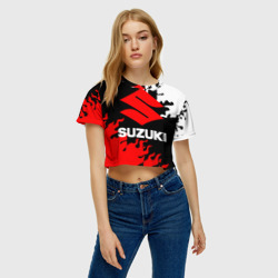 Женская футболка Crop-top 3D Suzuki 2 - фото 2