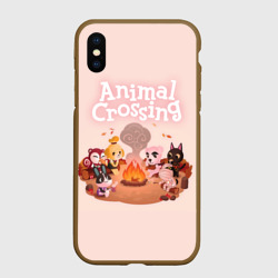 Чехол для iPhone XS Max матовый Animal Crossing