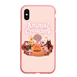 Чехол для iPhone XS Max матовый Animal Crossing
