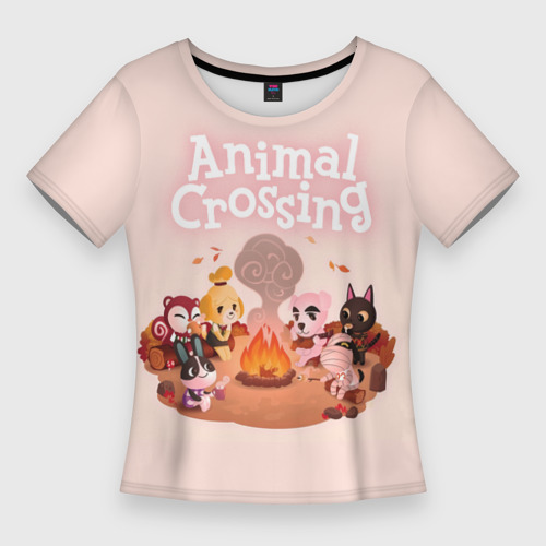 Женская футболка 3D Slim Animal Crossing, цвет 3D печать