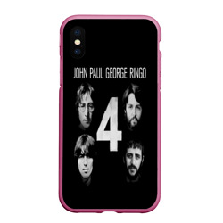 Чехол для iPhone XS Max матовый The Beatles