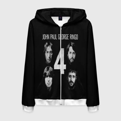Мужская толстовка 3D на молнии The Beatles