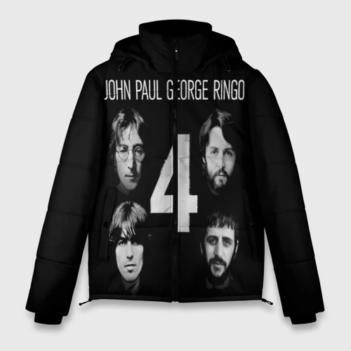 Мужская зимняя куртка 3D The Beatles