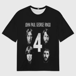 Мужская футболка oversize 3D The Beatles