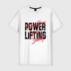 Powerlifting – Мужская футболка хлопок Slim с принтом купить