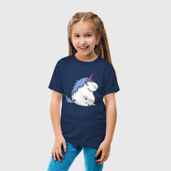 Детская футболка хлопок Пухленький единорог - фото 2