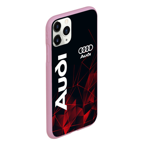 Чехол для iPhone 11 Pro Max матовый Audi Ауди, цвет розовый - фото 3