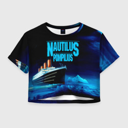 Женская футболка Crop-top 3D Nautilus Pompilius