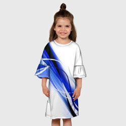 Детское платье 3D Geometry stripes blue - фото 2