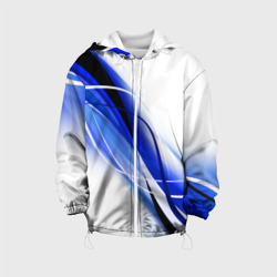 Детская куртка 3D Geometry stripes blue