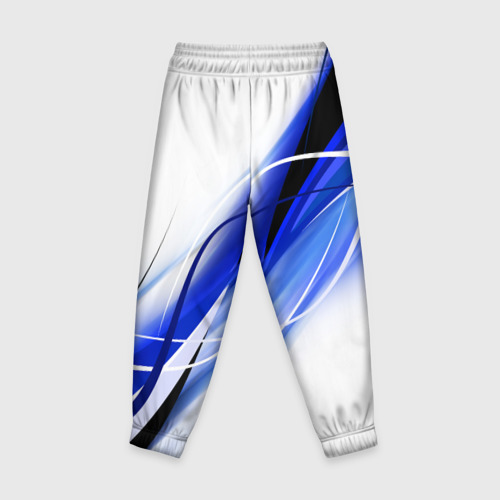 Детские брюки 3D Geometry stripes blue, цвет 3D печать - фото 2