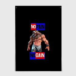 Постер No pain no gain