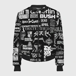 Женский бомбер 3D Рок группы