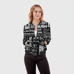 Женский бомбер 3D Рок группы - фото 2