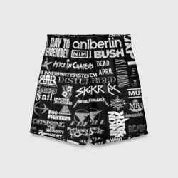 Детские спортивные шорты 3D Рок группы