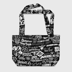 Пляжная сумка 3D Логотипы рок групп