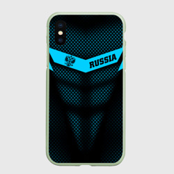 Чехол для iPhone XS Max матовый Russia