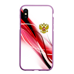 Чехол для iPhone XS Max матовый Россия