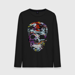 Мужской лонгслив хлопок Vanguard skull - pop art