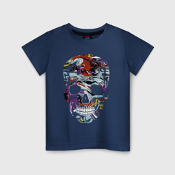 Детская футболка хлопок Vanguard skull - pop art