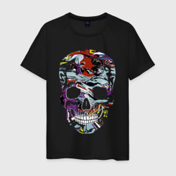 Мужская футболка хлопок Vanguard skull - pop art