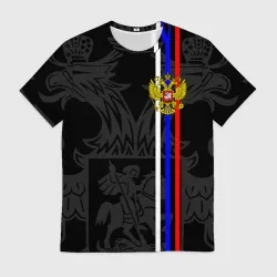 Мужская футболка 3D Россия